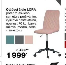Otáčecí židle LORA