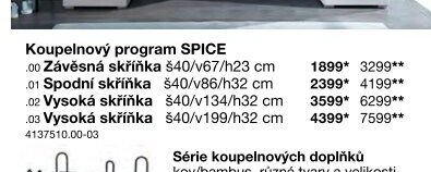 Koupelnový program SPICE
