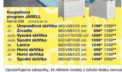 Koupelnový program JARELL