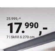 Skříň š.270 cm