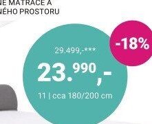 Postel cca 180/200 cm