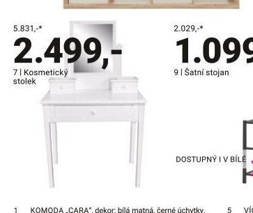 Kosmetický stolek