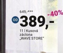 Kusová záclona WAVE STORE