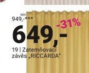 Zatemňovací závěs RICCARDA