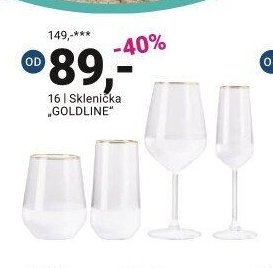 Sklenička GOLDLINE