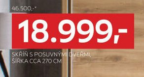 Skříň s posuvnými dveřmi