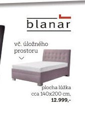 blanar vč. úložného prostoru plocha lůžka cca 140x200 cm
