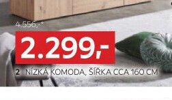 2 NÍZKÁ KOMODA, ŠÍŘKA CCA 160 CM