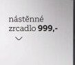 nástěnné zrcadlo