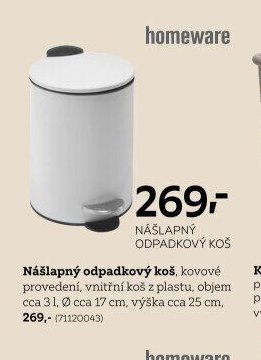 Nášlapný odpadkový koš