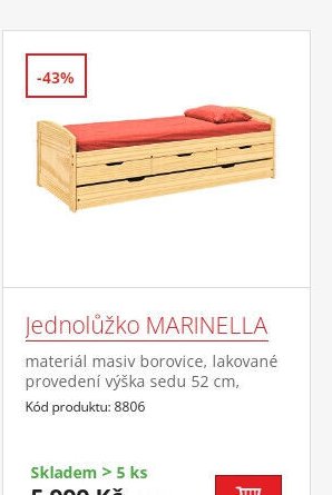 Jednolůžko MARINELLA