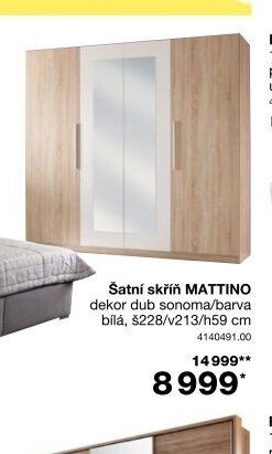 Šatní skříň MATTINO