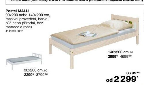 Postel MALLI 90x200 cm