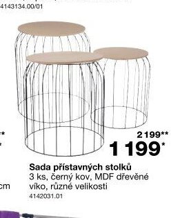 Sada přístavných stolků