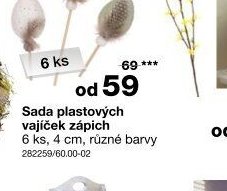 Sada plastových vajíček zápich