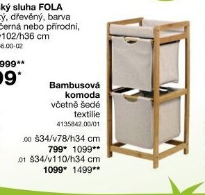 Bambusová komoda