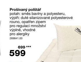 Prošívaný polštář