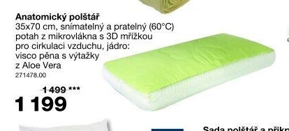Anatomický polštář