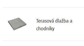 Terasová dlažba a chodníky