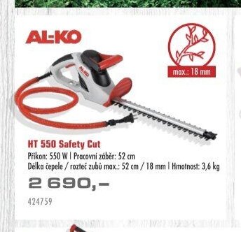 AL-KO HT 550 Safety Cut