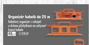 Organizér kabelů do 25 m