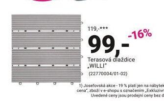 Terasová dlaždice „WILLI“