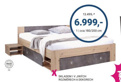 ČALOUNĚNÁ POSTEL „AZURRO“