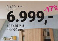 Skříň š. cca 90 cm