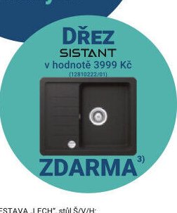 Dřez SISTANT