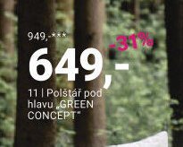 Polštář pod hlavu GREEN CONCEPT