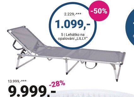 Lehátko na opalování LILLY