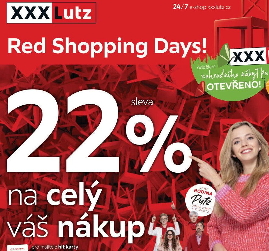 XXX Lutz Red Shopping Days! - 22% sleva na celý váš nákup