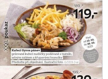Kuřecí Gyros pánev