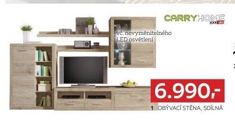 Obývací stěna, 5dílná