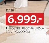 POSTEL, PLOCHA LŮŽKA CCA 140X200 CM