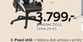 3 HERNÍ ŽIDLE, CENA ZA KS