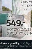Hotový závěs s poutky
