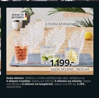 Sada sklenic, 18dílná