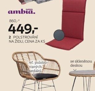 2 polstrování na židli