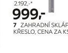 Zahradní sklápěcí křeslo