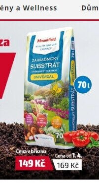 Zahradnický substrát univerzál 70l