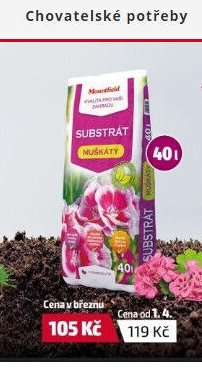 Substrát pro muškáty 40l