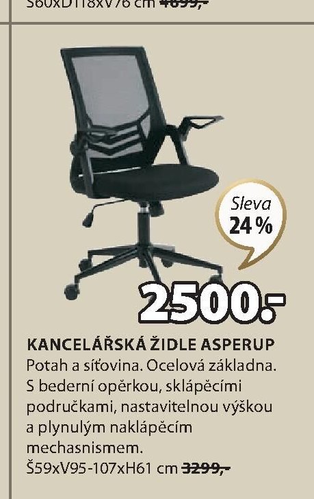 KANCELÁŘSKÁ ŽIDLE ASPERUP