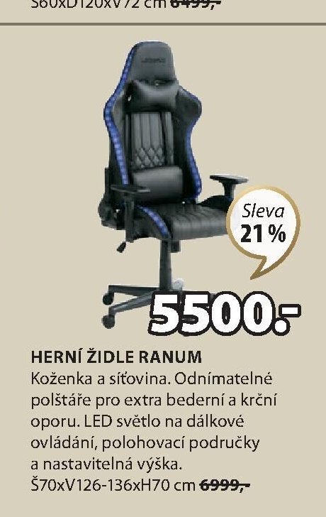 HERNÍ ŽIDLE RENUM