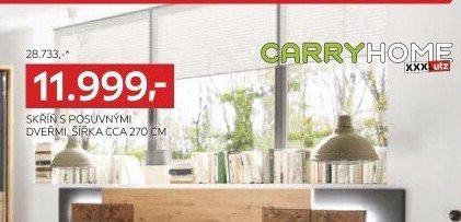 SKŘÍŇ S POSUVNÝMI DVEŘMI, ŠÍŘKA CCA 270 CM