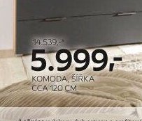 KOMODA, ŠÍŘKA CCA 120 CM