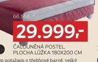 ČALOUNĚNÁ POSTEL, PLOCHA LŮŽKA CCA 180X200 CM