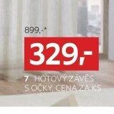 Hotový závěs s očky