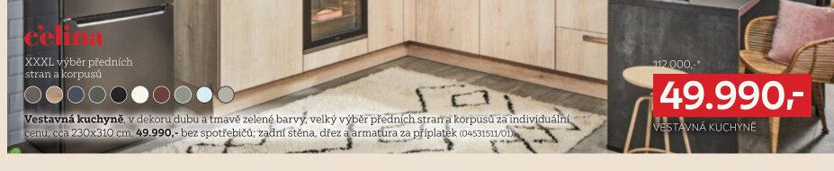 Vestavná kuchyně Celina