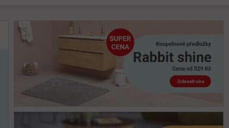 Koupelnová předložka Rabbit shine